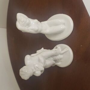 Vintage unique porcelain Aquincum "Budapest" naked ladies figurines (2)